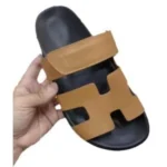 Summer New Slippers Women's Foreign Trade plus size All-match Thick Bottom One-word Velcro Solid Color European and American Casual Sandals Women - Image 5