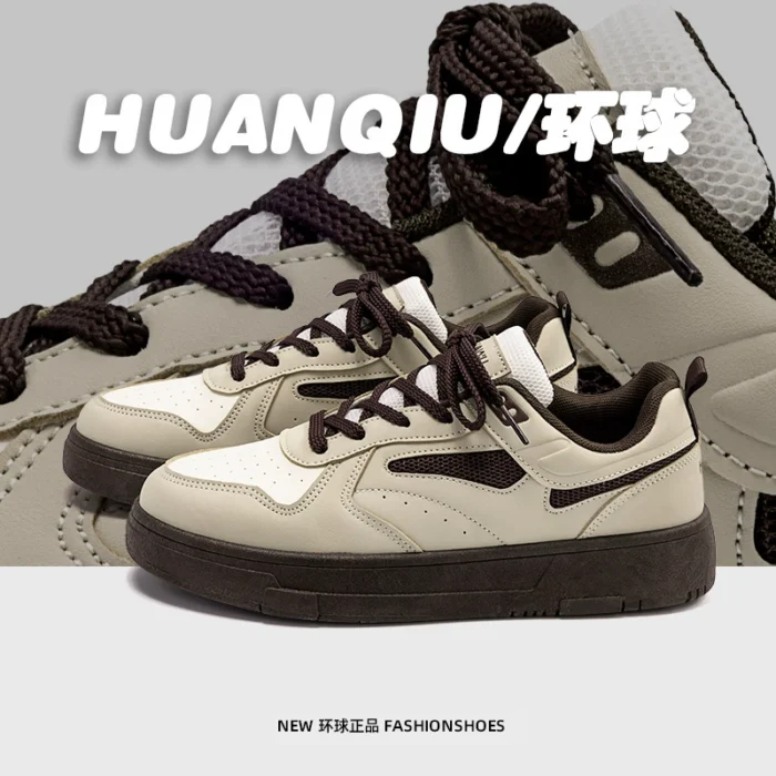 Universal Popular Retro Sneakers Men's Spring Thick-Soled Versatile Trbottomyy Men's Shoes Niche Design Casual Shoes Zhq5670 - Image 1