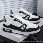 Summer New Classic Lv Sneakers Black and White Panda Thick-Soled Men's Sports and Casual Shoes Versatile Men's Shoes Wholesale