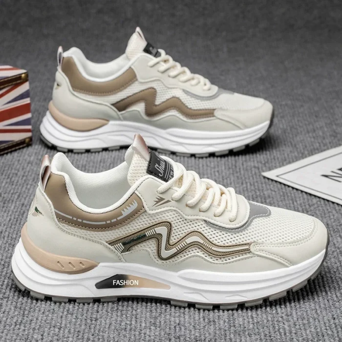 Men's Shoes Summer New Breathable Sandals Trendy Versatile Youth Hollow Mesh Shoes Casual Soft Sole Non-Slip Running Shoes - Image 3
