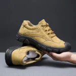 Spring New Sports Outdoor Men's Shoes, Comfortable and Trendy Low-Cut Lace-Up, Breathable, Lightweight and Trendy Men's Work Shoes - Image 3