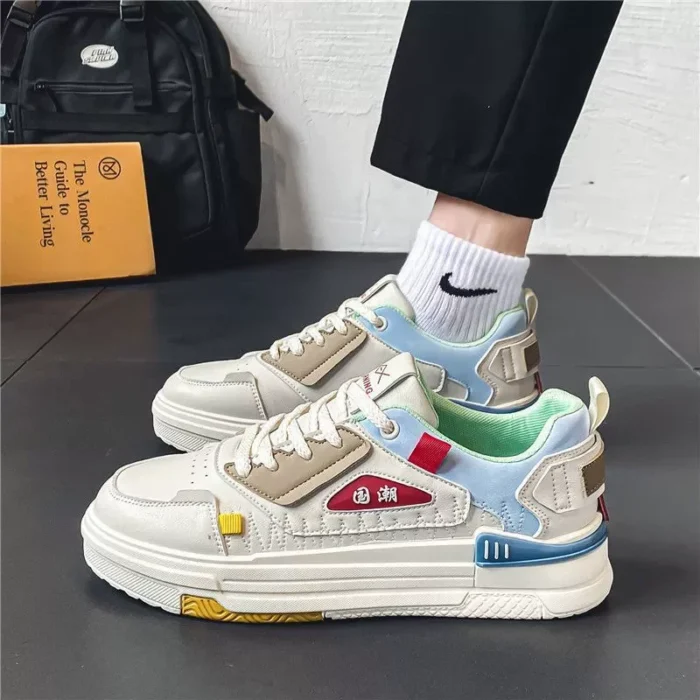 Men's Shoes  Autumn New Chinese Style Sports White Shoes Student Versatile Breathable Wear-Resistant Casual Sneakers - Image 4