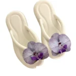 Influencer Picks Ins Phalaenopsis Flip-Flops Women's New Summer Fashion Flats Soft Bottom Beach Slippers - Image 5