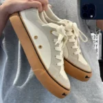 Vasibaen Men's Shoes Trendy Shoes 2025 New Men's Canvas Shoes Yellow Brown Design Niche Sneakers for Men