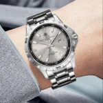 Libby genuine goods Live Explosions Automatic Fake Mechanical Watch Steel Strap Quartz Foreign Trade Luminous Waterproof - Image 3