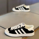 Popular Men's Shoes Spring New Black and White Breathable Color Matching Sneakers Men's Classic Suede Soft-Soled Casual Shoes - Image 2