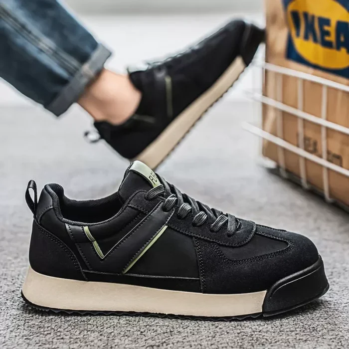 Men's Shoes Spring Niche Design High-End Retro Versatile Casual Sneakers Men's Sports Thick-Soled Wear-Resistant Forrest Gump Shoes - Image 3
