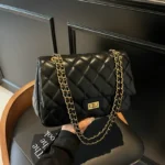 Lingge Chain European and American Retro Fashion Commuter Small Square Bag