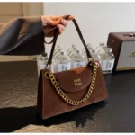 Cross-Border New Chain Handbag Frosted Texture Versatile Shoulder Crossbody Bag Fashionable Outing Armpit Women's Bag - Image 3