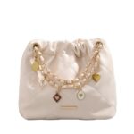 Ur Diamond Chain Bucket Bag for Women New Commuter Armpit Bag Accessible Luxury Single Shoulder Crossbody Bag Small Square Bag - Image 5