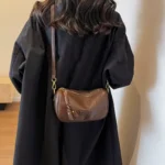 This Year's Popular Small Bags for Women Spring Versatile  New Fashion Wide Shoulder Crossbody Bag Retro Pillow Bag - Image 3