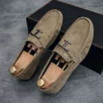 Doudou Shoes Men's  Spring New Men's Casual Loafers Business Trbottomy Soft Sole Driving Shoes - Image 4