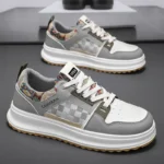 Spring New Men's Low-top Skateboard Shoes Thick-soled Sports Casual Shoes for Students Tiktok Live Mesh Niche Men's Shoes - Image 2