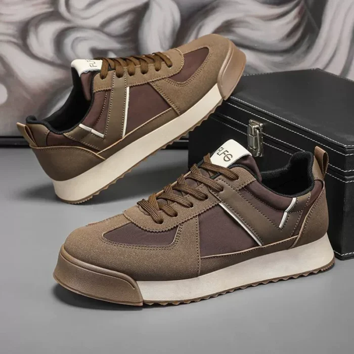 Men's Shoes Spring Niche Design High-End Retro Versatile Casual Sneakers Men's Sports Thick-Soled Wear-Resistant Forrest Gump Shoes - Image 5