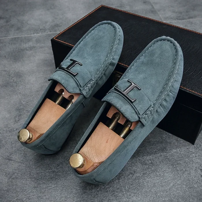Doudou Shoes Men's  Spring New Men's Casual Loafers Business Trbottomy Soft Sole Driving Shoes - Image 2