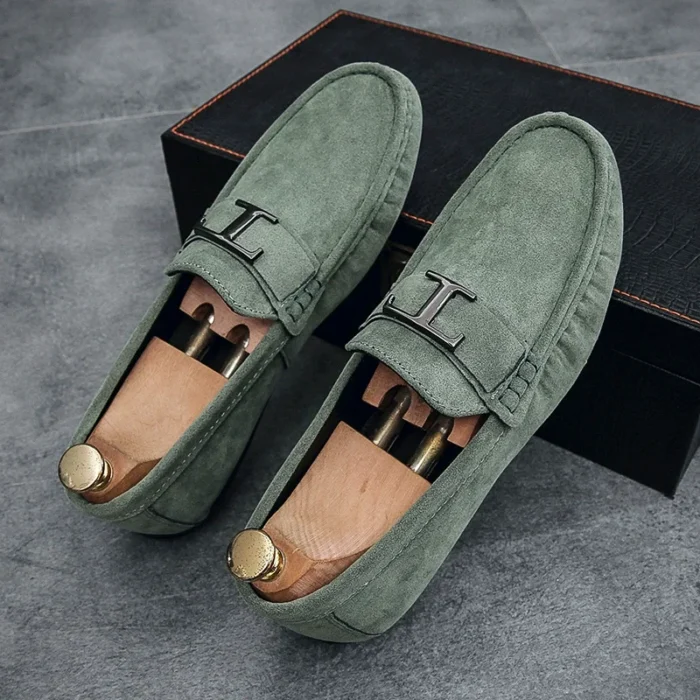 Doudou Shoes Men's  Spring New Men's Casual Loafers Business Trbottomy Soft Sole Driving Shoes - Image 1