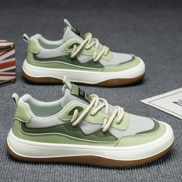 European Station Men's Shoes Live Broadcast Summer High-end Sense Casual sneaker Trendy Students All-match Thick Sole Heightening Torre Shoes - Image 1