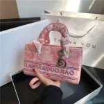 Cross-border high-looking handbag for women  new popular niche design Diana bag embroidered shoulder messenger bag - Image 2