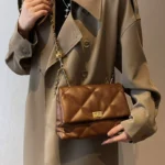 Black Bag Women's  New Popular Fashion High-end Sense Shoulder Small Square Bag Western Style All-match Chain Crossbody Bag - Image 2