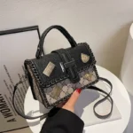 New Popular Super Hot Small Square Bag Versatile Satchel Shoulder Crossbody Bag - Image 3