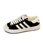 Popular Men's Shoes Spring New Black and White Breathable Color Matching Sneakers Men's Classic Suede Soft-Soled Casual Shoes - Image 5