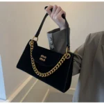 Cross-Border New Chain Handbag Frosted Texture Versatile Shoulder Crossbody Bag Fashionable Outing Armpit Women's Bag
