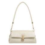 Lasagna White Qiao Shoulder Bag Women's  New Fashion Glacier White Underarm Bag All-match Commuter Crossbody Bag for Women - Image 5