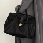 High-end Sense Official Document Tote Bag Women's  New Style Large Capacity Computer Handbag Lazy Style Commuter Bag - Image 3