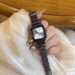 Foreign Trade Watch for Women Internet Celebrity Niche Simple Fashion Square Versatile Elegant Ins High-Looking Retro Watch for Women - Image 2