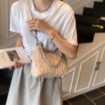 Small Fragrant Style Rhombus Chain Armpit Bag for Women  New Summer Fashion Shoulder Bag Versatile - Image 4