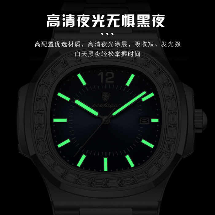 POEDAGAR brand new luxury fashion men's watch ultra-thin quartz watch live foreign trade explosions P918 - Image 3