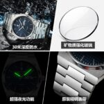 Poedagar Waterproof Calendar Men's Simple Watch New Lightweight Quartz Watch P821 - Image 2