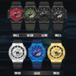 Octagonal Oak Hand-Raising Light Watch Men's Trendy Luminous Fashion Steel Heart Waterproof Sports Alarm Clock Live Explosions - Image 4