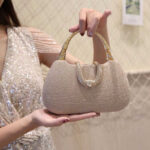 Pearl Handbag Banquet Diamond-encrusted Fashion One-shoulder All-match Bridesmaid Shiny Crossbody Elegant Flash Diamond Hand-held Stylish
