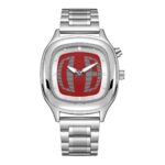 Millennium watch, men's waterproof retro steel band deformable digital dynamic watch, men's and women's quartz watch, women's trendy watch - Image 5