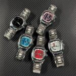 Millennium watch, men's waterproof retro steel band deformable digital dynamic watch, men's and women's quartz watch, women's trendy watch - Image 3