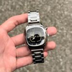 Millennium watch, men's waterproof retro steel band deformable digital dynamic watch, men's and women's quartz watch, women's trendy watch