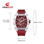 Chaxigo Brand Casual Fashion High-End Fully Automatic Quartz Luminous Waterproof Barrel-Shaped Men's Watch - Image 3