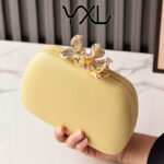 Fashion Macaron Color Evening Bag Flower Clutch Bag Wedding Bridal Bag Factory Direct Cross-border Party Bag