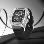 Chaxigo Brand Casual Fashion High-End Fully Automatic Quartz Luminous Waterproof Barrel-Shaped Men's Watch